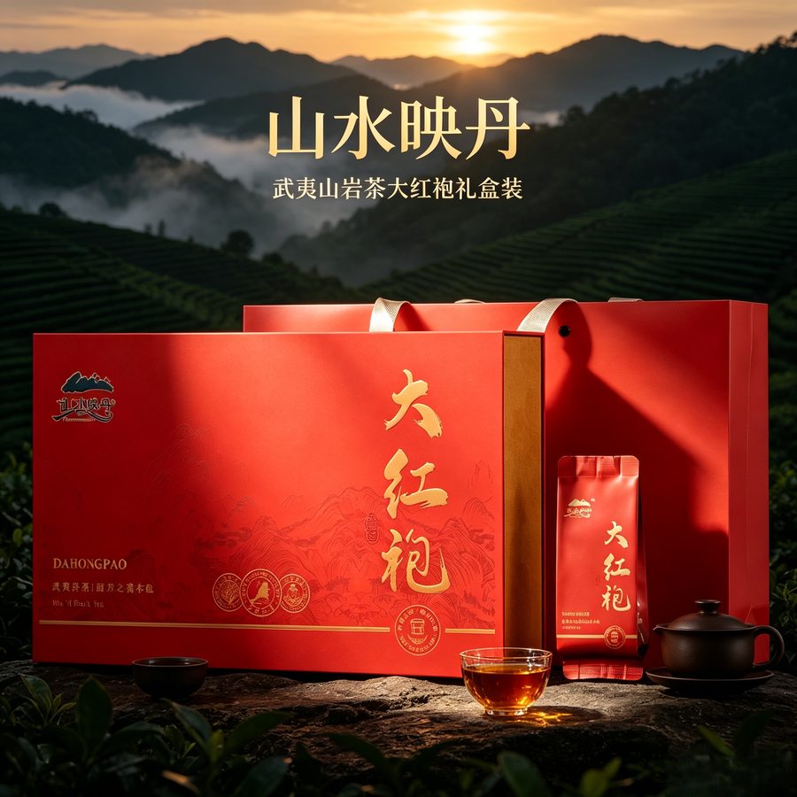 武夷山岩茶大红袍茶叶礼盒装自己喝2026新款水仙正岩肉桂乌龙茶叶